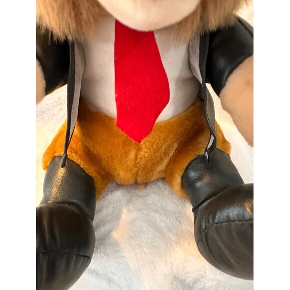 Shalom NWT Coyote Plush Faux Leather Jacket Hat Boots Stuffed Animal - Picture 5 of 8